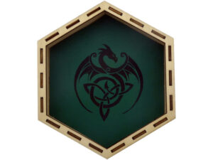 Dobbelbak Hout Draak Groen