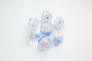 DICE Embraced Polar Bear RPG Dice Set 7pcs