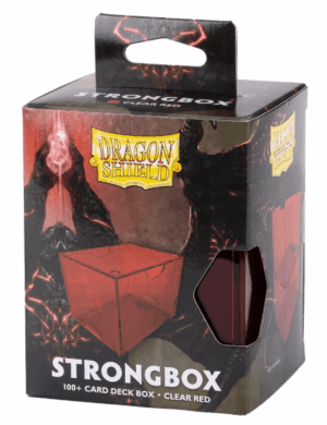 Strongbox - card deck box - Clear Red
