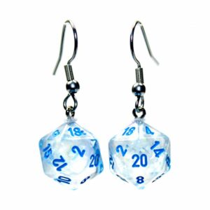 Hook Earrings Borealis Icicle Mini-Poly D20