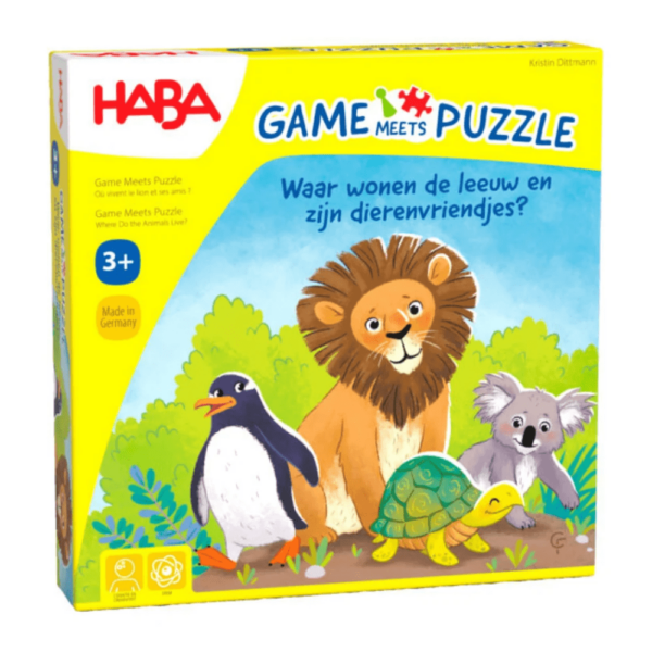 Game meets Puzzle - Waar wonen de leeuw en zijn dierenvriendjes?